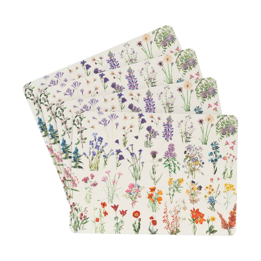 Grupo Erik - Wild Flowers Set Of 4 Tapis de table - Multicolore
